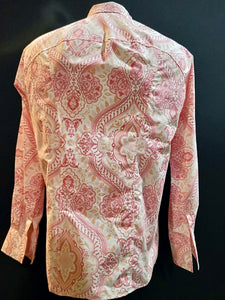 Pink and White Long sleeve - Large