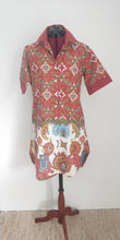 Indian Inspired Maroon Shirt Dress - M