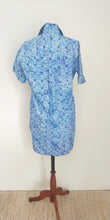 Vibrant Blue Shirt Dress - M