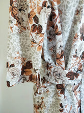 Vintage Cotton in Rust Tones Shirt Dress - XL