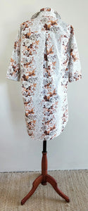 Vintage Cotton in Rust Tones Shirt Dress - XL